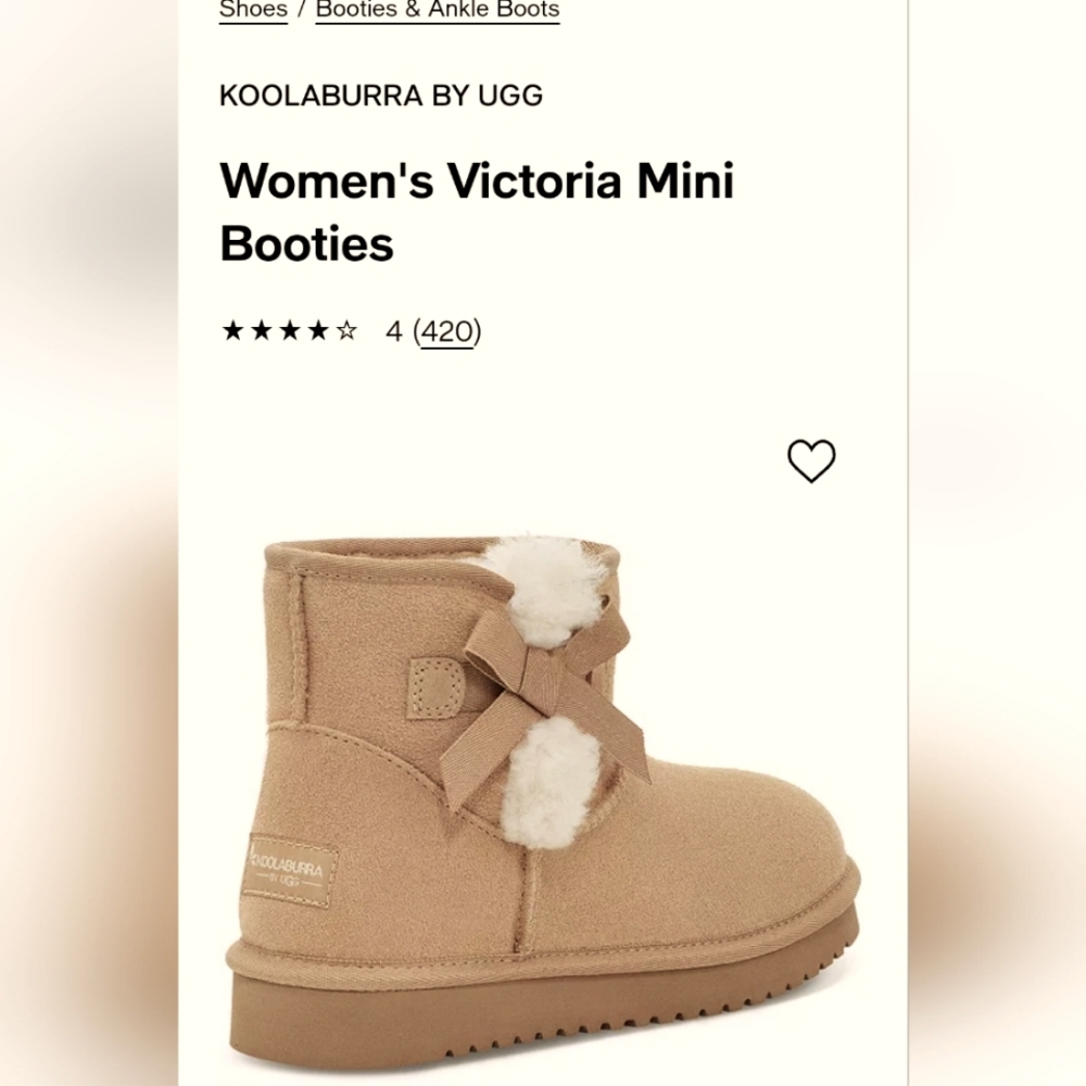Women's Victoria Minnie Booties / Boots Size 6 Koolaburra by UGG